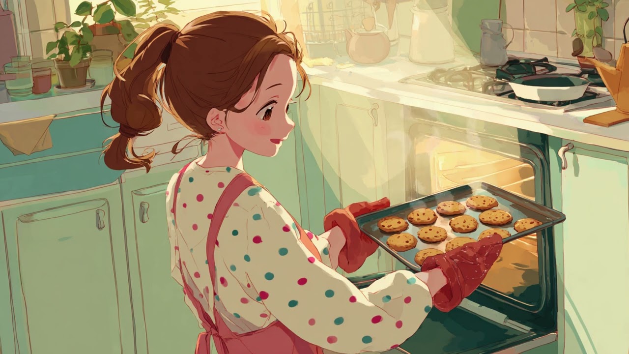 Cozy Baking  lofi| 1 Hour Relaxing BGM in a Warm Kitchen 🍪