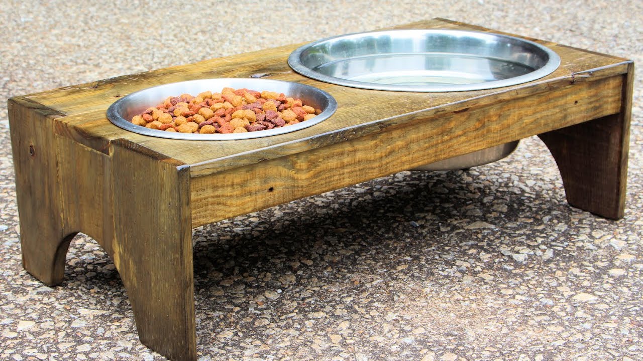 Building The Perfect Raised Dog Bowl Stand From FREE Pallet Wood