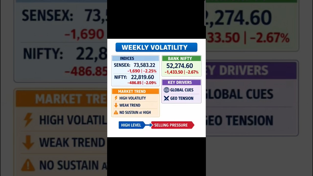 Nifty Sensex outlook amid US-Iran tensions | Market down or bounce? Check key levels #sensex