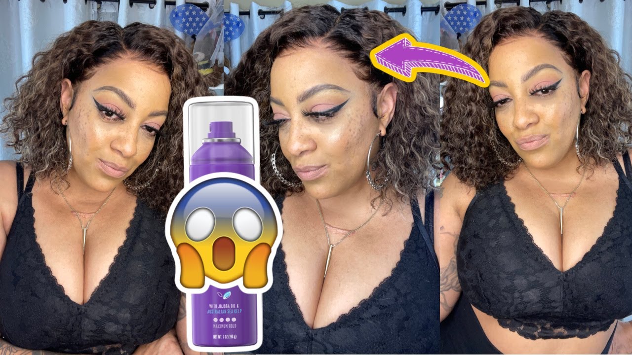 WHAT LACE NO BALD CAP METHOD  + ONLY HAIRSPRAY FOR INSTALL & STYLING WIG YOU WILL EVER NEED