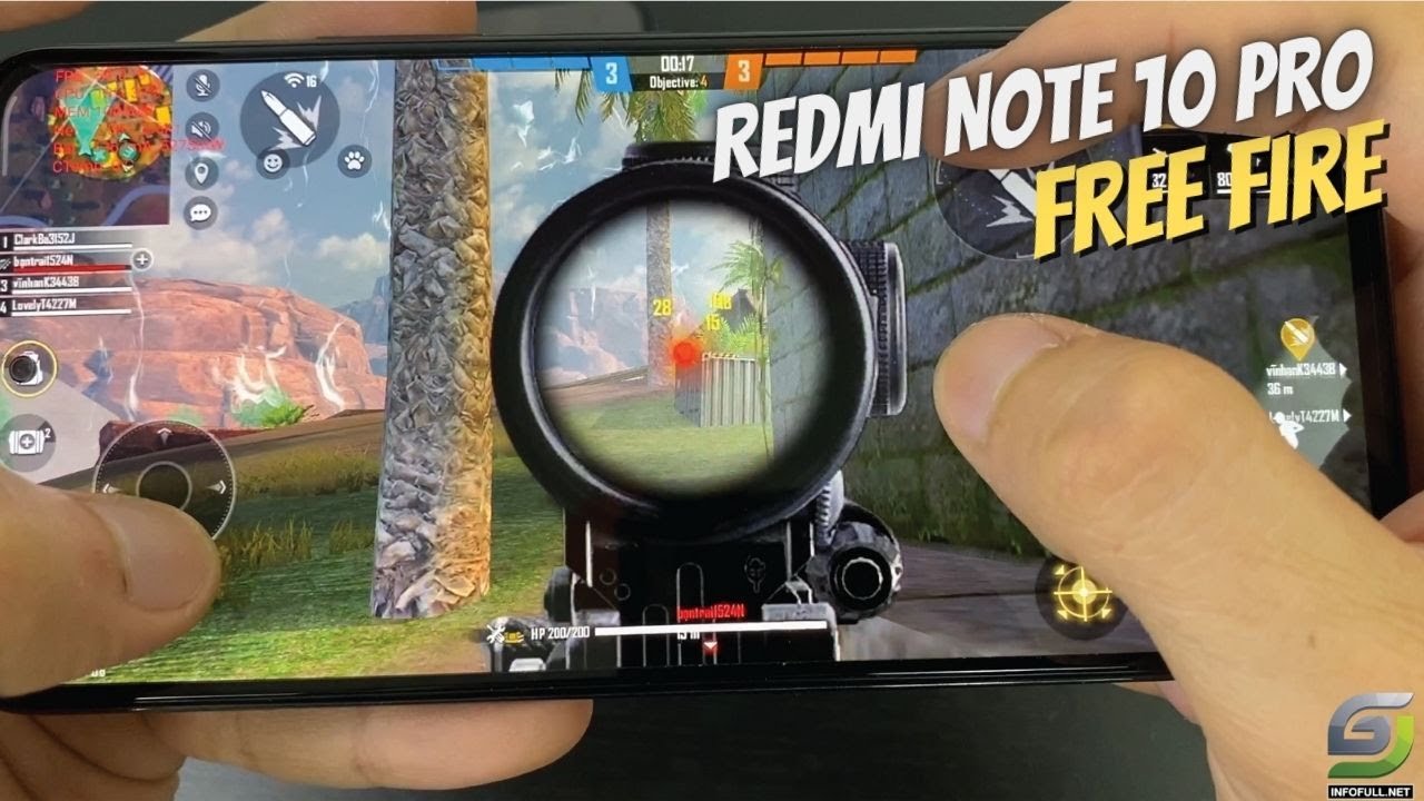Redmi Note 10 Pro test game Free Fire Mobile | FPS, Temperature, Battery Drain Test