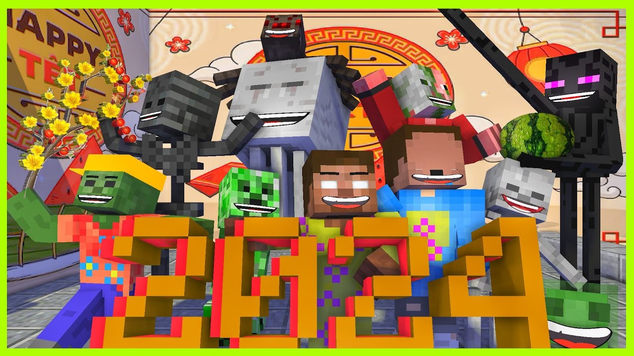[ Lớp Học Quái Vật ] NHÌN LẠI MỘT NĂM 2024 ĐÃ QUA ( Phần 1 )  | Minecraft Animation