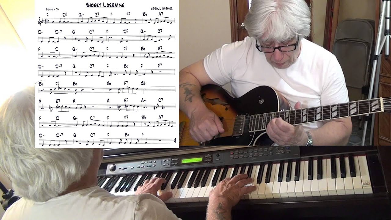 Sweet Lorraine - Jazz guitar & piano cover ( Jule Styne ) Yvan Jacques