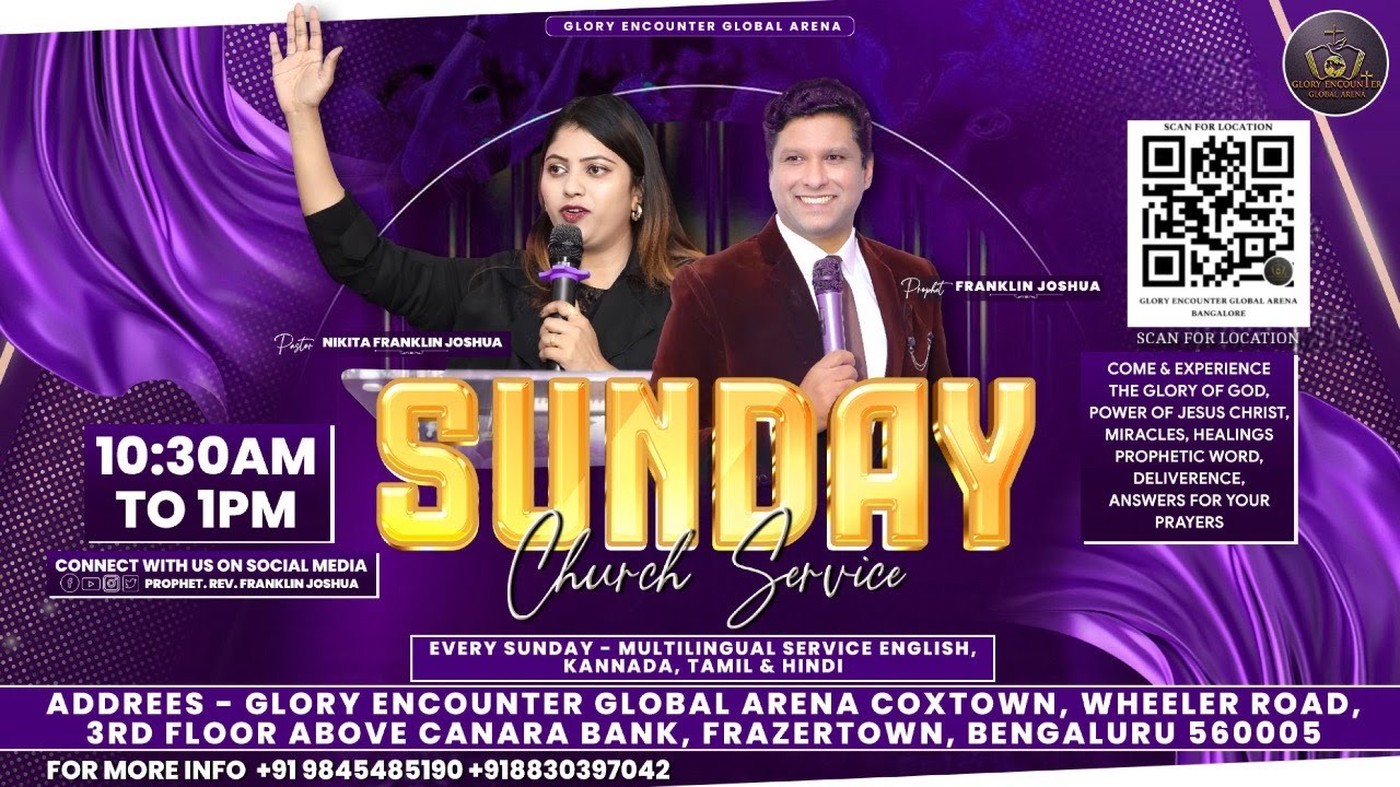 LIVE | SUNDAY SERVICE | GLORY ENCOUNTER GLOBAL ARENA BENGALURU