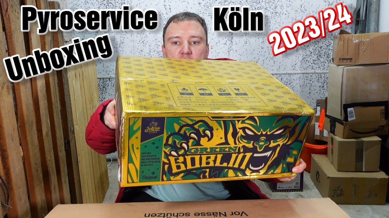 1.400 € Mega Silvester Feuerwerk Unboxing | Pyroservice Köln 2023/2024 | Fette Verbünde [Full HD]