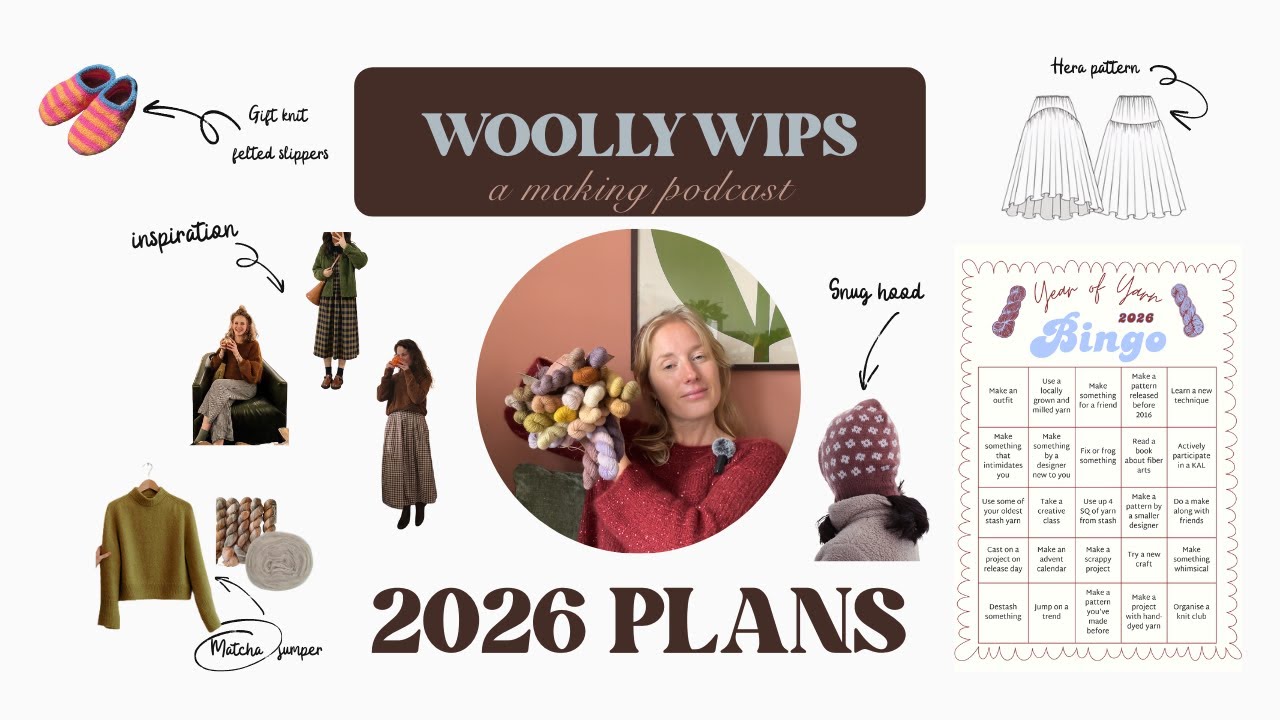 2026 Knitting & Making Goals, Bingo Card & Winter Plans