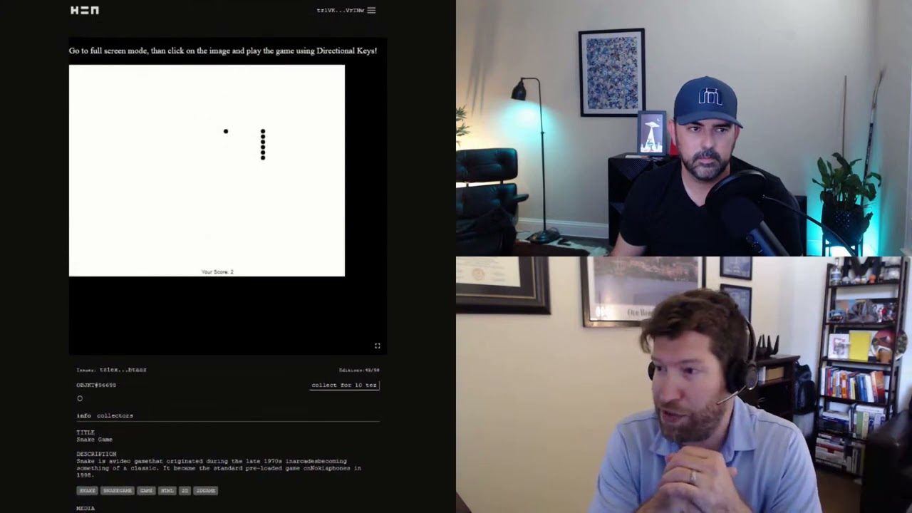 HEN NFTs - You can play SNAKE on the blockchain!! Ultimate Utility