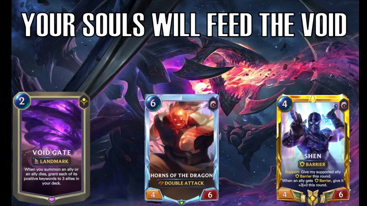 VOID GATE POWER! BARRIER - DOUBLE ATTACK COMBO IS AMAZING! - Legends of Runeterra