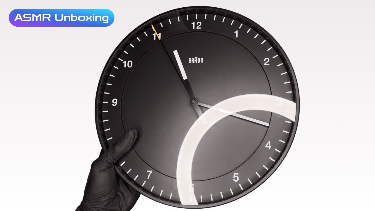 Braun Wall Clock BC17B | ASMR Unboxing (No Talking)