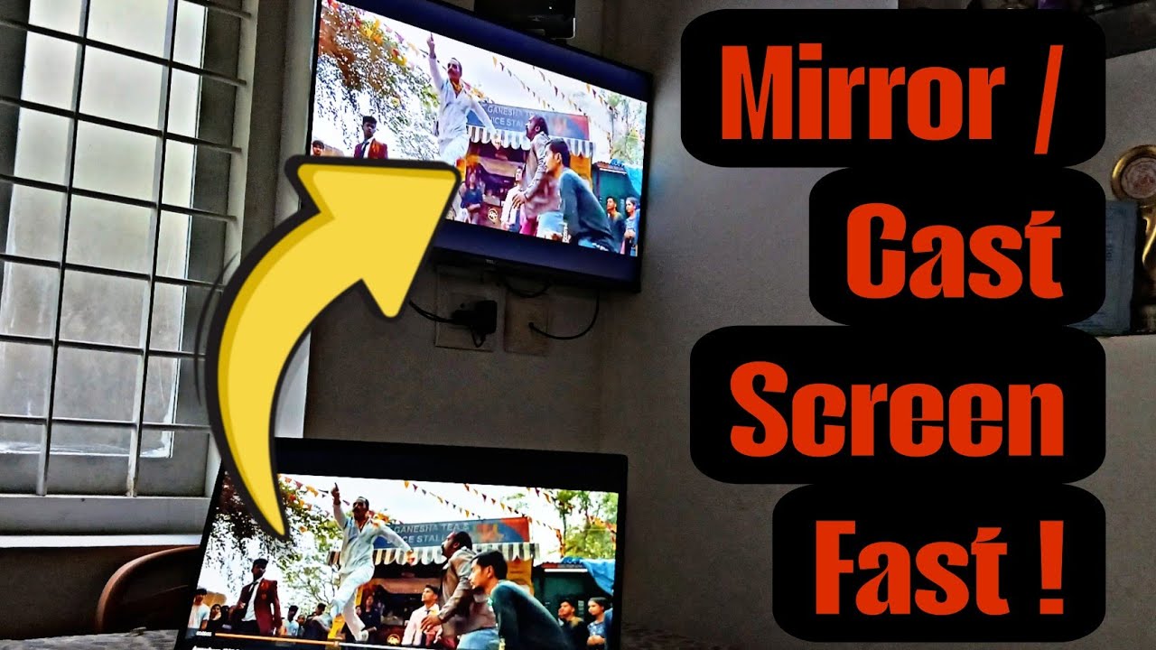 Simply Mirror/cast screen | Fastest way | Watch lap screen on TV and control