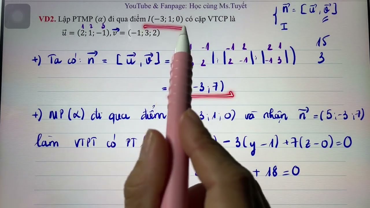To&aacute;n 12.Oxyz. Tiết 2. Lập phương tr&igrave;nh tổng qu&aacute;t của mặt phẳng trong kh&ocirc;ng gian oxyz