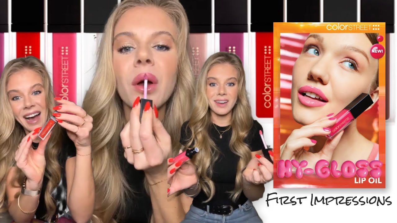 Color Street Hy-Gloss Lip Oils First Impressions