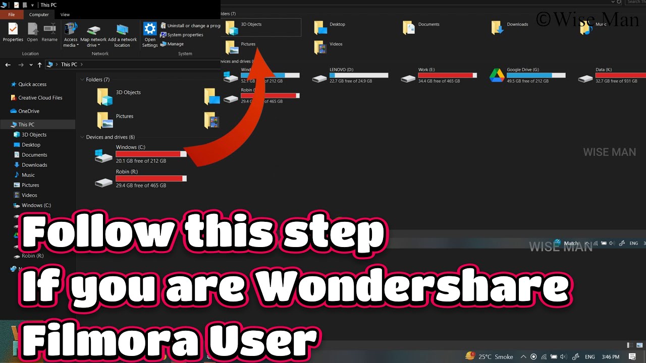 Удалите эти временные папки, если вы используете Wondershare Filmora, чтобы сэкономить место.