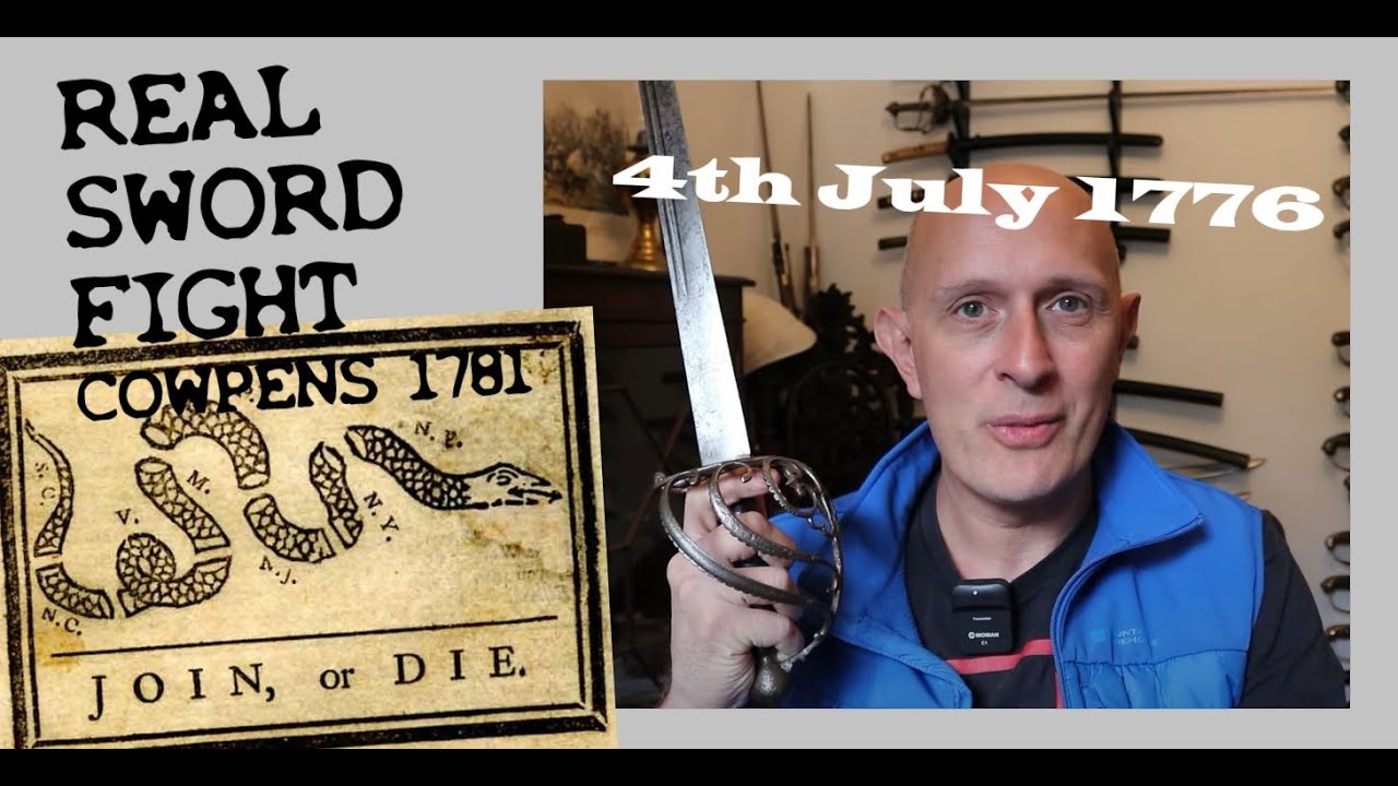 A REAL SWORD FIGHT: Washington Vs Tarleton at Cowpens 1781 (4th July American War of Independence)