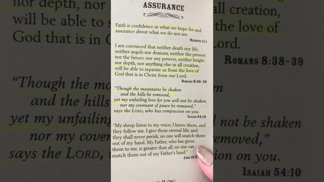 Jesus is our blessed assurance!
