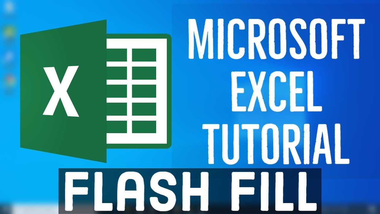 Microsoft Excel Tutorial - Flash Fill in Excel + Series features