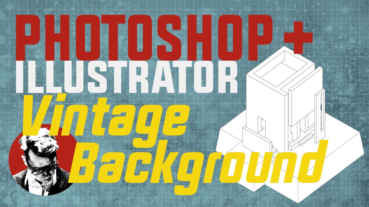 Photoshop: Vintage Background (+ Illustrator Grid)