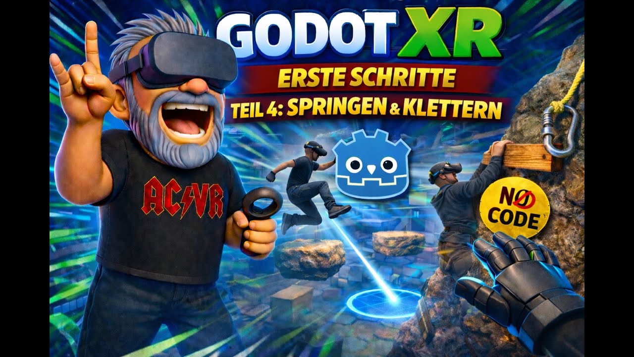 Godot XR – Erste Schritte | Teil 4: Springen & Klettern (NO CODE)