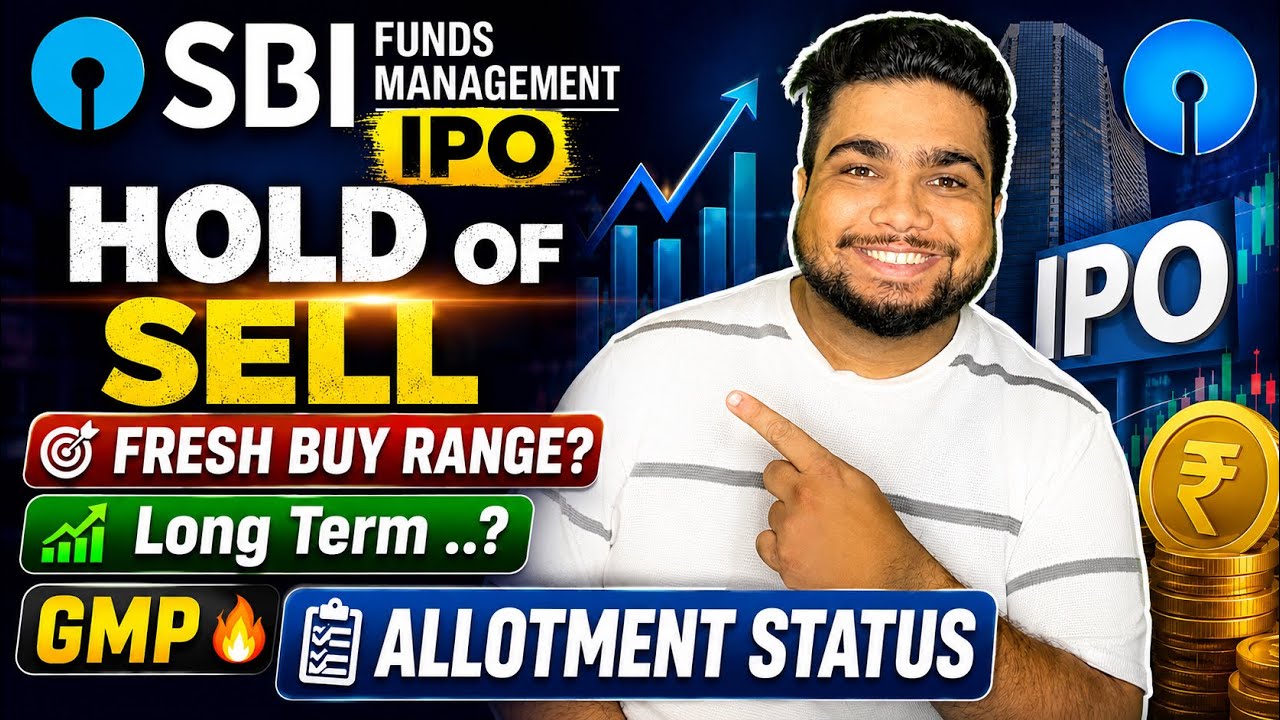 LISTING DAY STRATEGY | Fresh Buy Range? | GMP | sbi fund management ipo