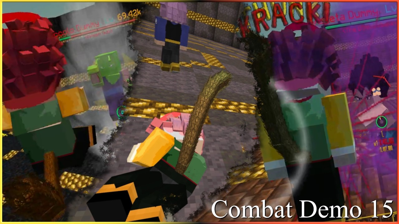 DBZ Style Combat in Minecraft (Combat Demo 15) [Dragon Block Apollo]