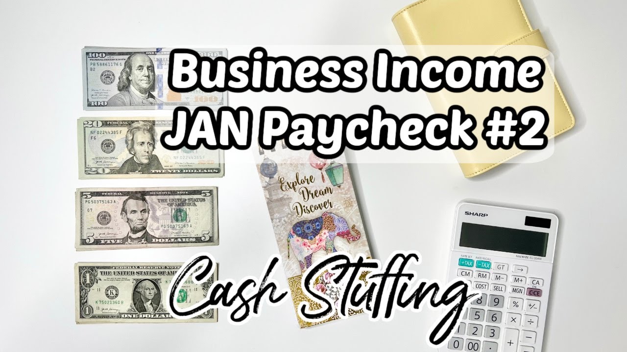 CASH ENVELOPE STUFFING + SINKING FUNDS | Business Income | Jan 2023 Cash Stuffing | MONETS MONEY