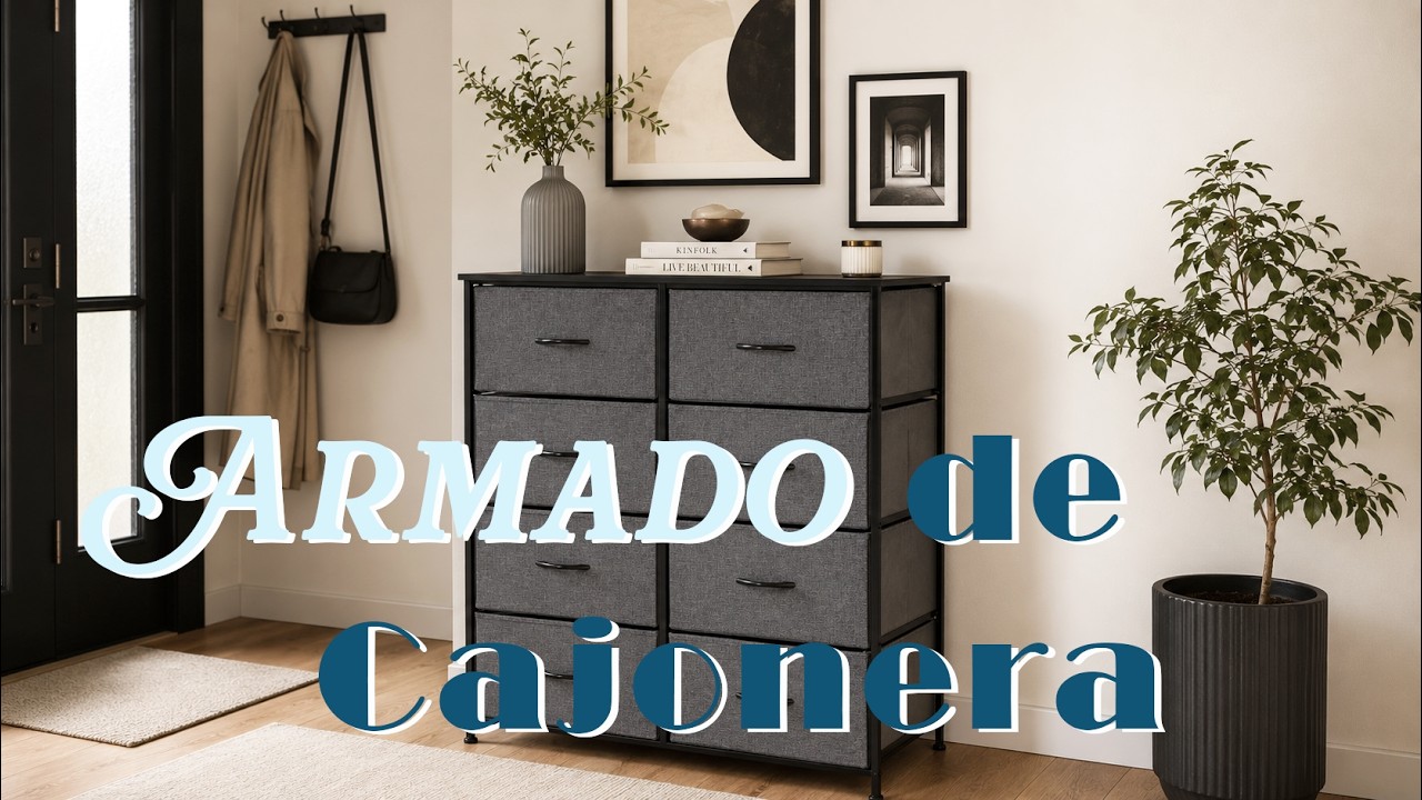 7500648008244 - 7500648036964  C&oacute;moda de Tela con 8 Cajones