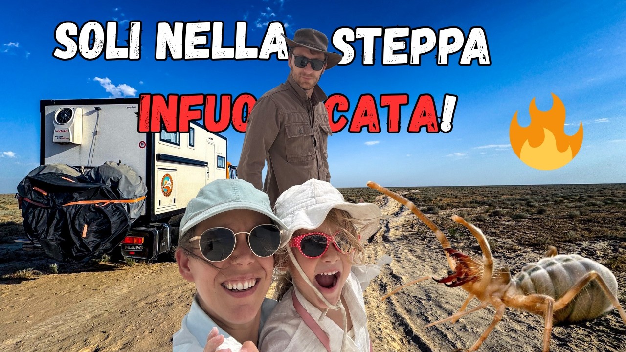 Ecco come è attraversare la steppa Kazaka! Incredibile cosa c'è! - Giro in Asia in Camper