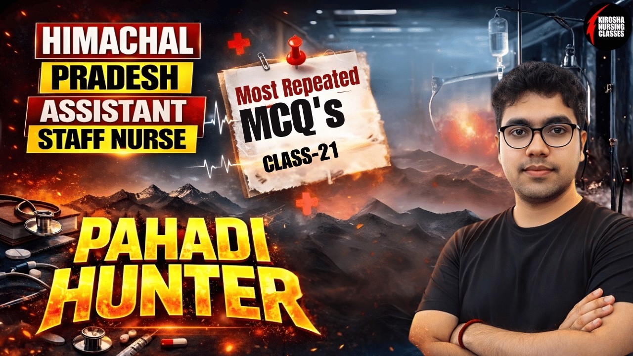 Himachal Pradesh Assistant Staff Nurse 2025 Most repeated MCQs | HP Nursing Exam Preparation