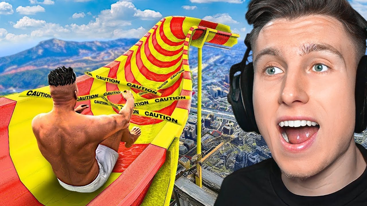 100 GEFÄHRLICHE WASSERRUTSCHEN testen in GTA 5!