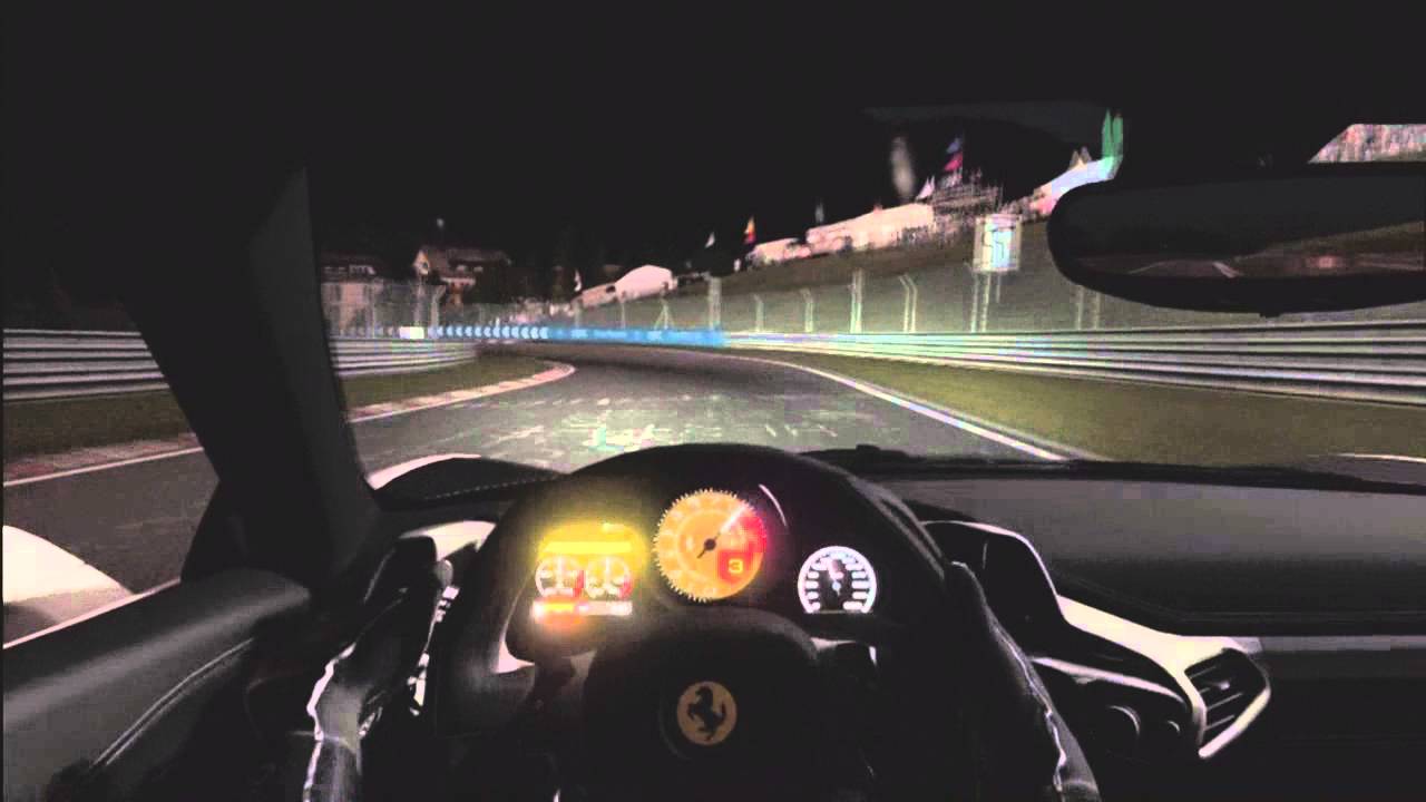 Ferrari 458 Italia Nurburgring 24h night