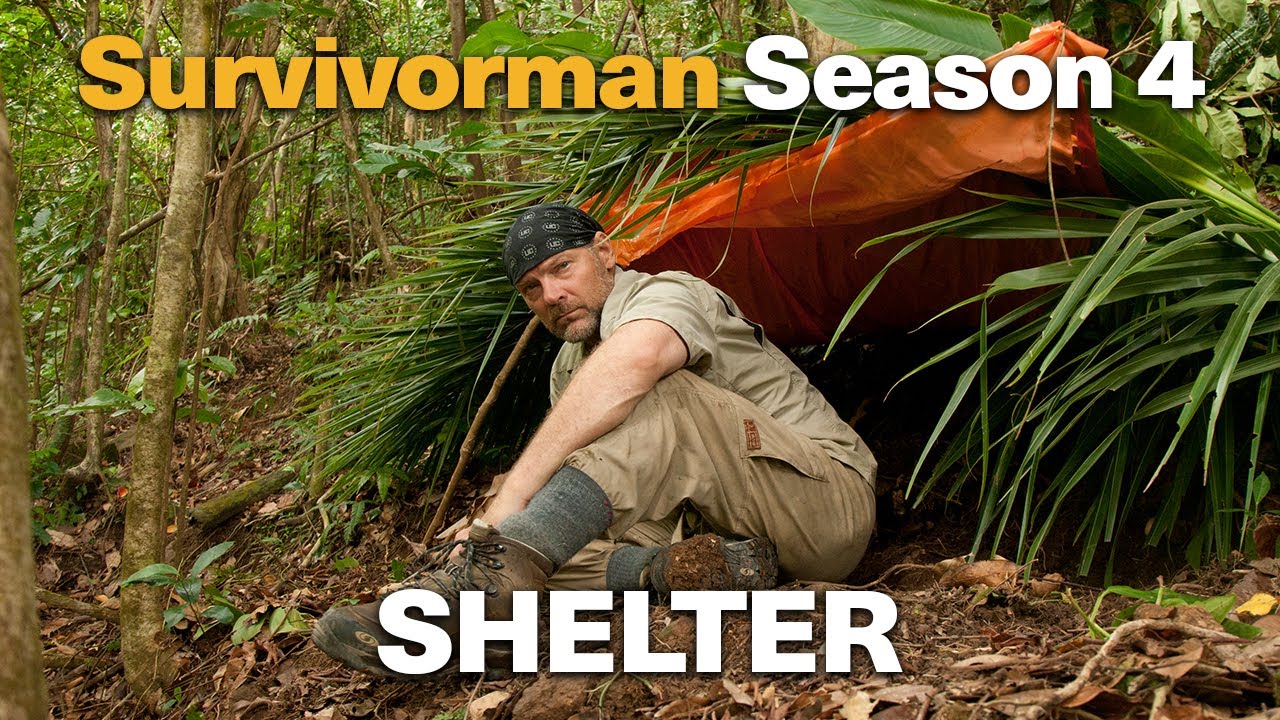 SURVIVORMAN SHELTER | EVERY SHELTER BUILD FROM SEASON 4!