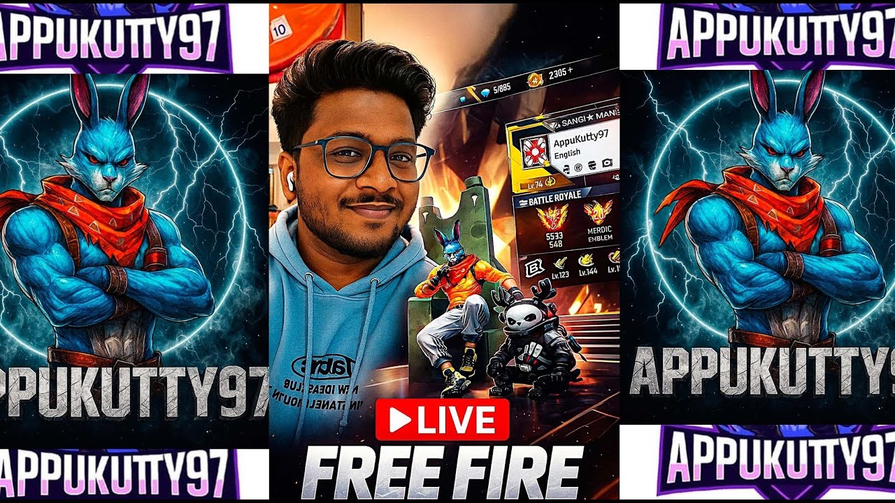 Кутти Аппу Кутти в прямом эфире Free Fire Live Stream Ulimited Room Match #ShortsLive