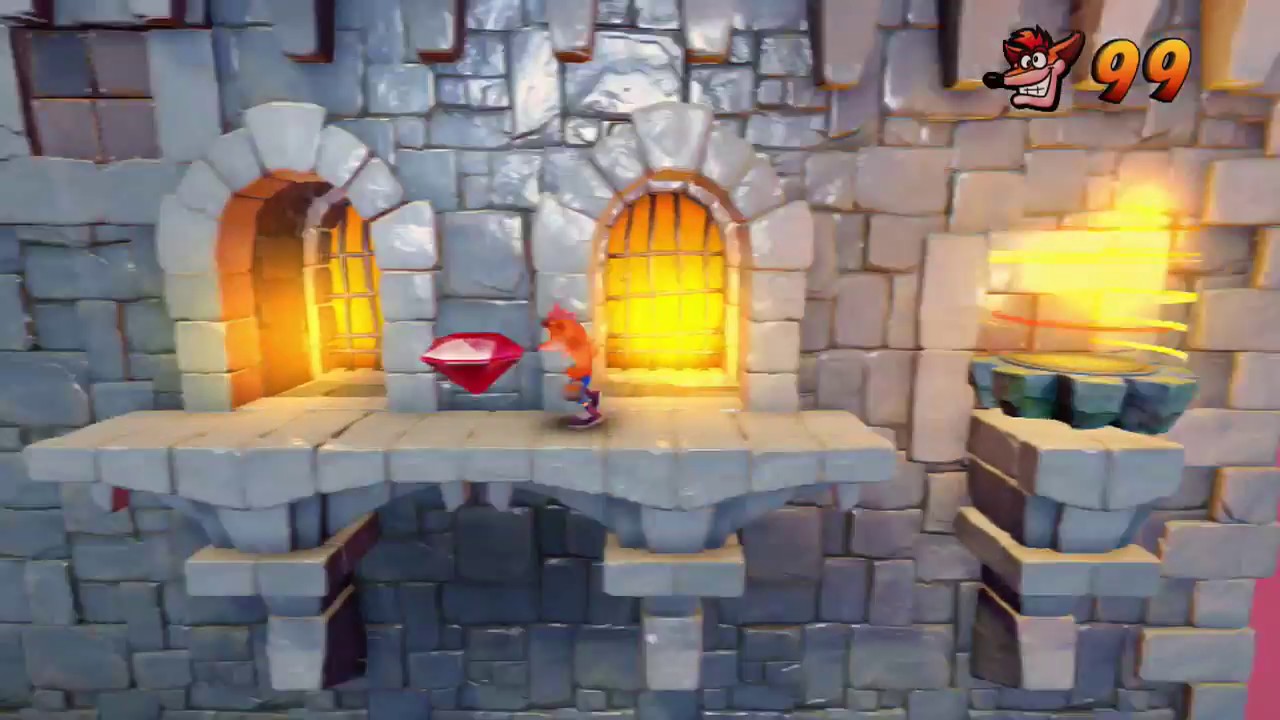Crash Bandicoot 1 (N-Sane Trilogy) - Level 20: Slippery Climb (Red Gem)