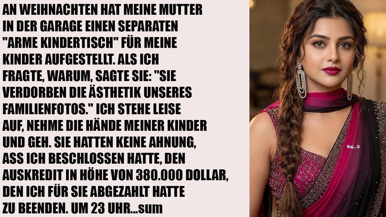Zu Weihnachten richtete meine Mutter einen „Tisch für arme Kinder“ für meine Kinde