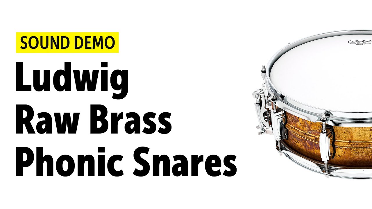 Ludwig Raw Brass Phonic Snares - Sound Demo