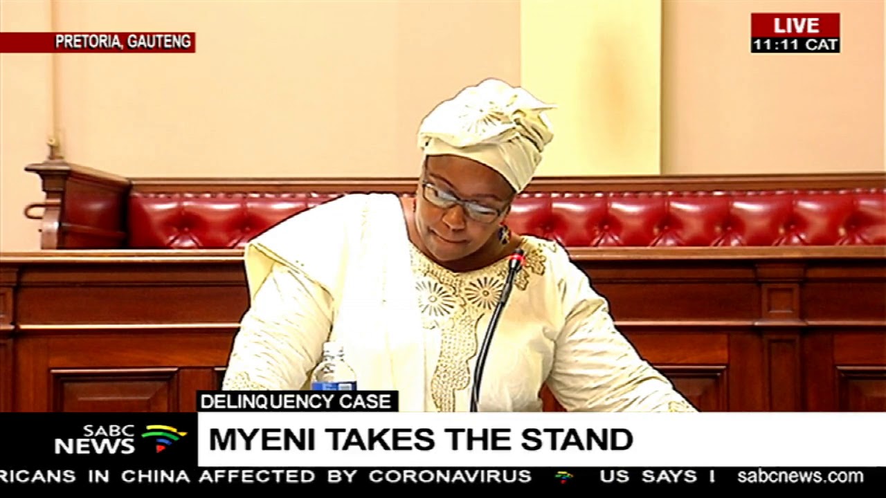 Delinquency case | Dudu Myeni takes the stand