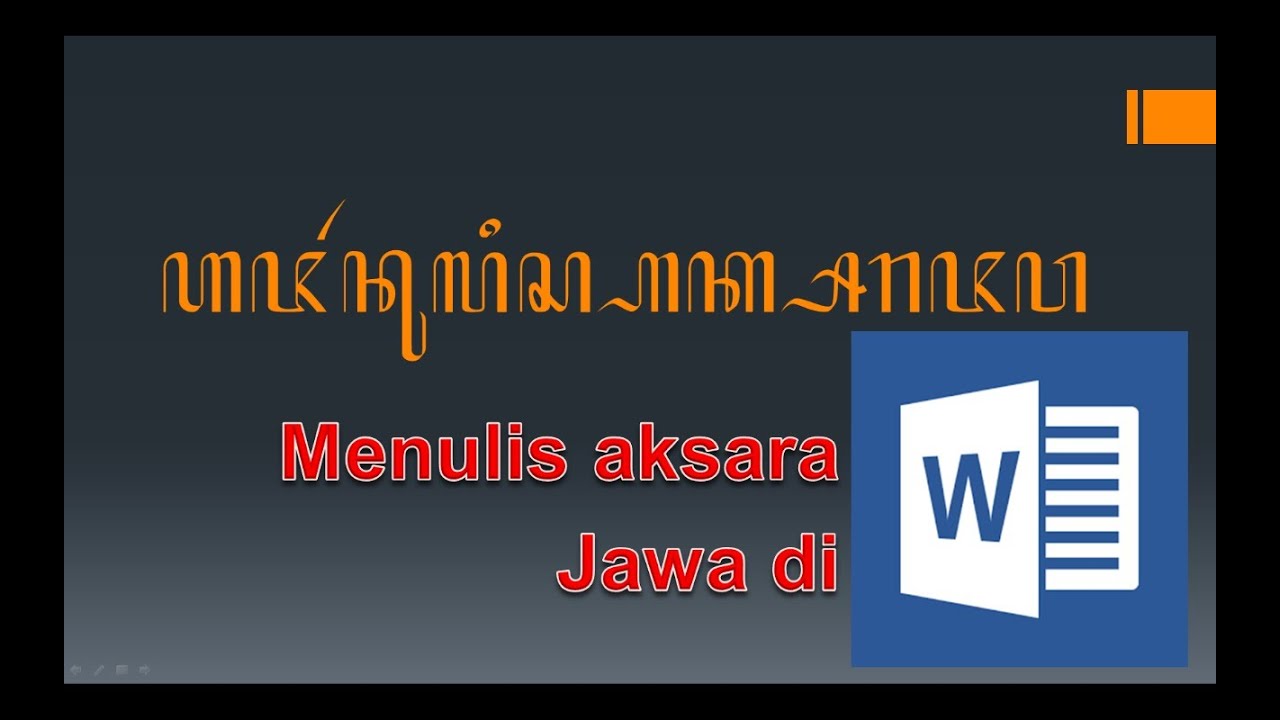 CARA MENULIS AKSARA JAWA DI MS.WORD || NULIS JAWA || AKSARA JAWA