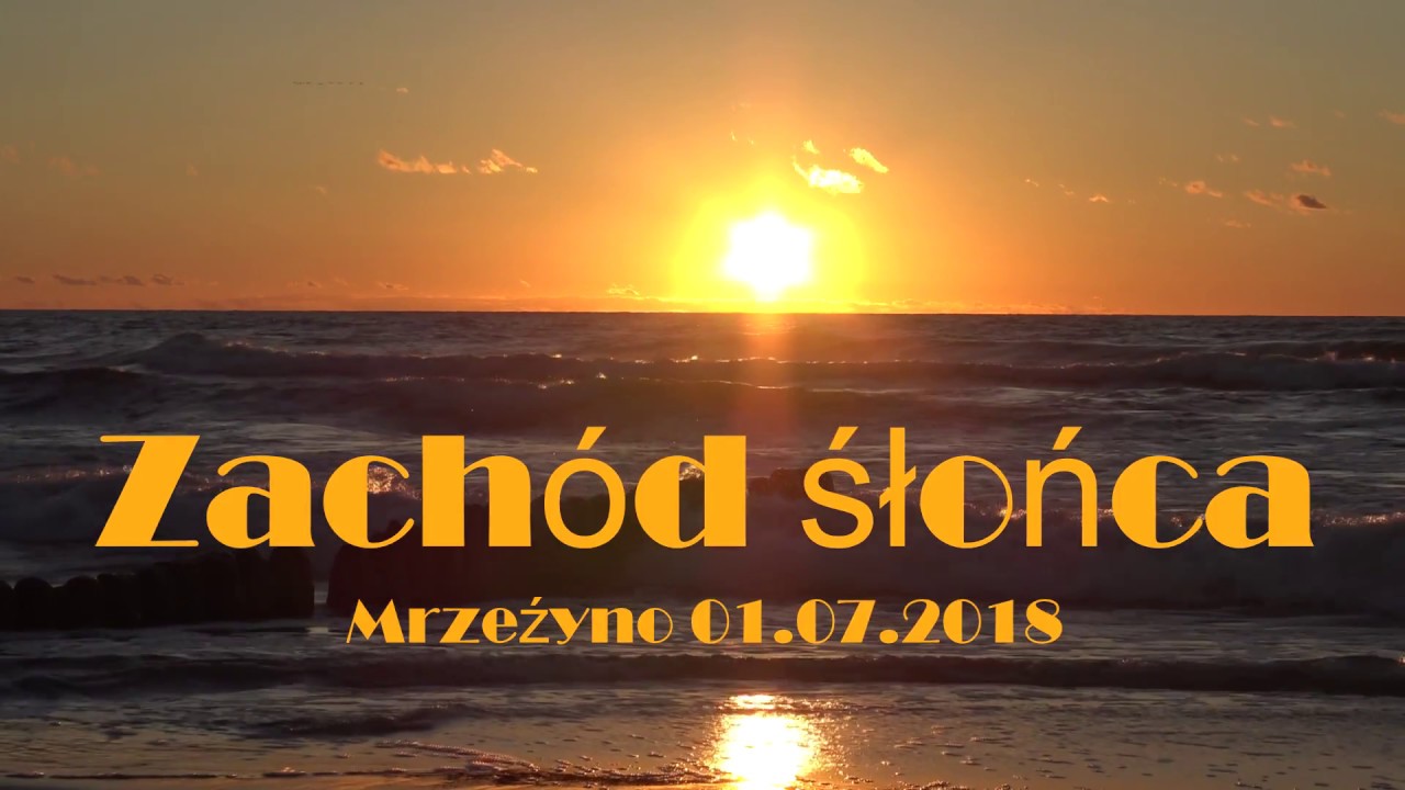 Zachód słońca Mrzeżyno 01 07 2018