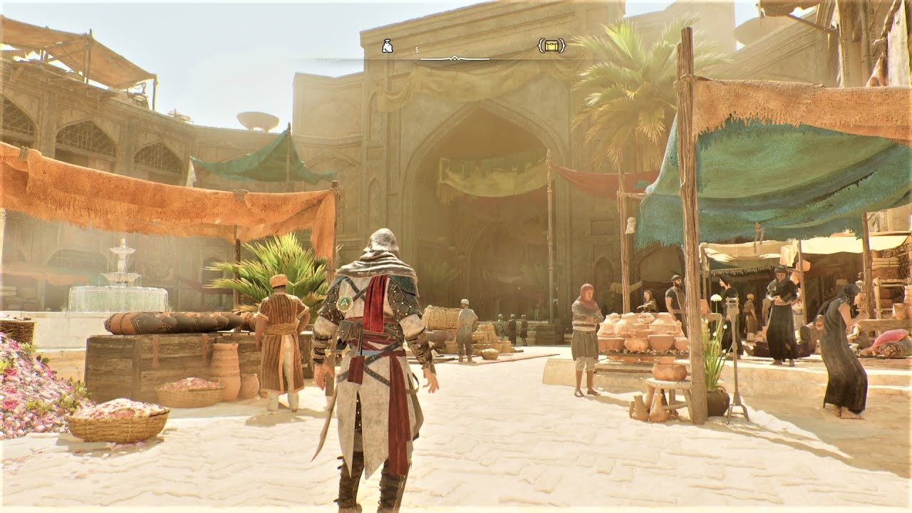 Assassin's Creed Mirage: The Bazaar Gear Chest Location