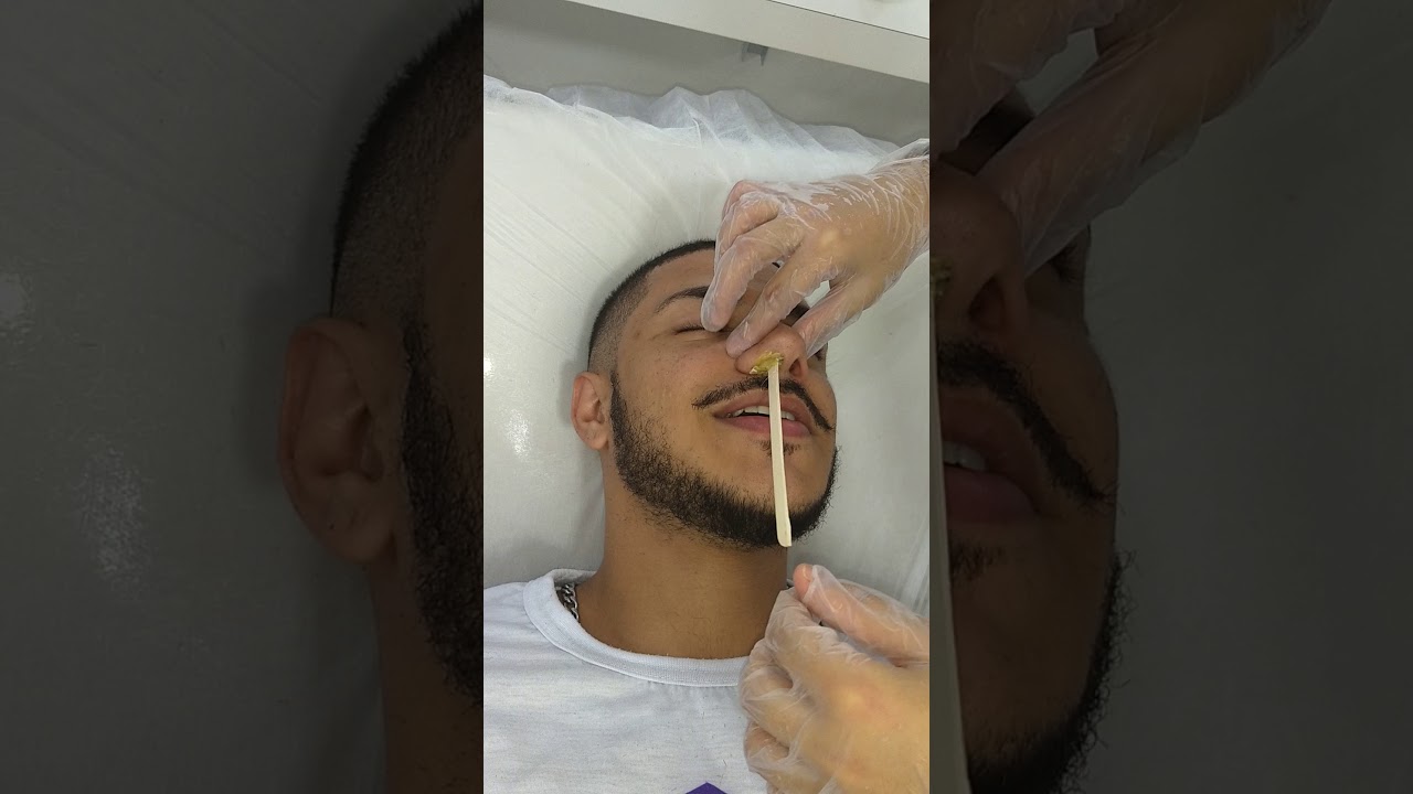Depilação no nariz , pela primeira vez