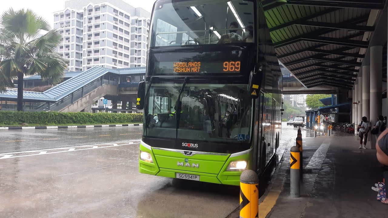 Tower Transit MAN A95 ND323F (euro 6) (SG5941P) on TTS bus service 969 at Admiralty MRT station