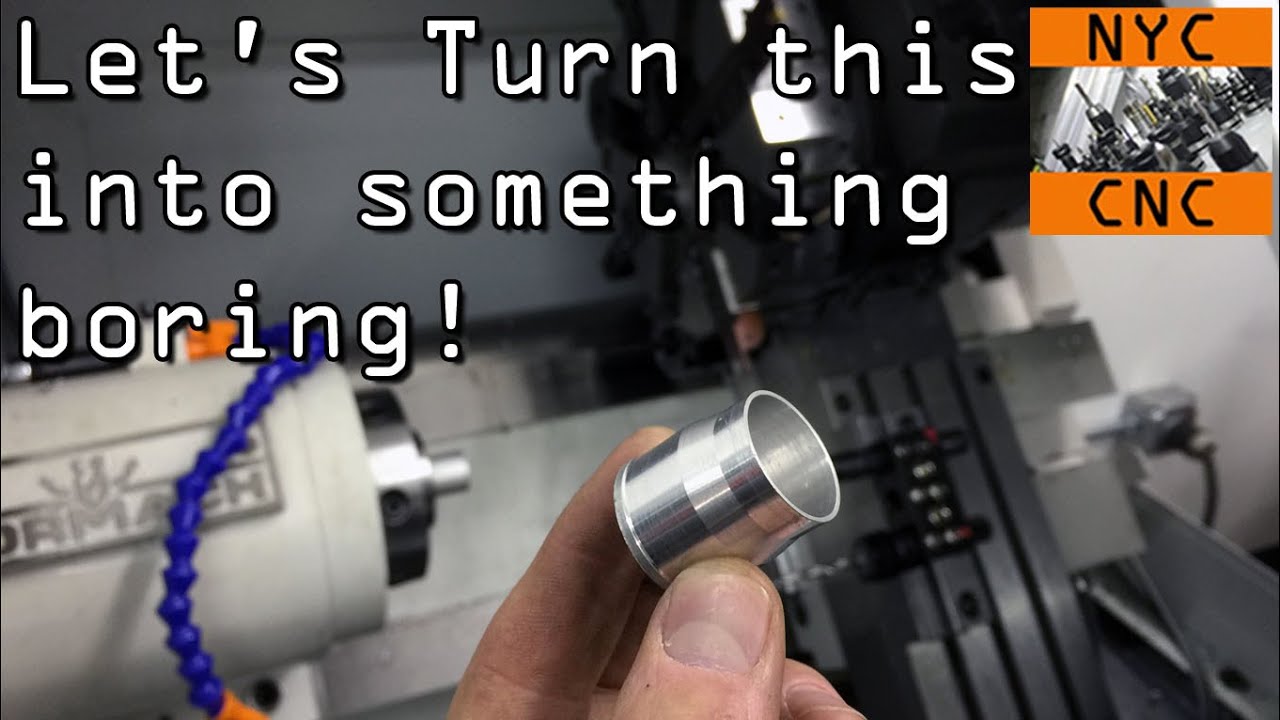 Tormach CNC Lathe Boring & ID Turning!  Widget68