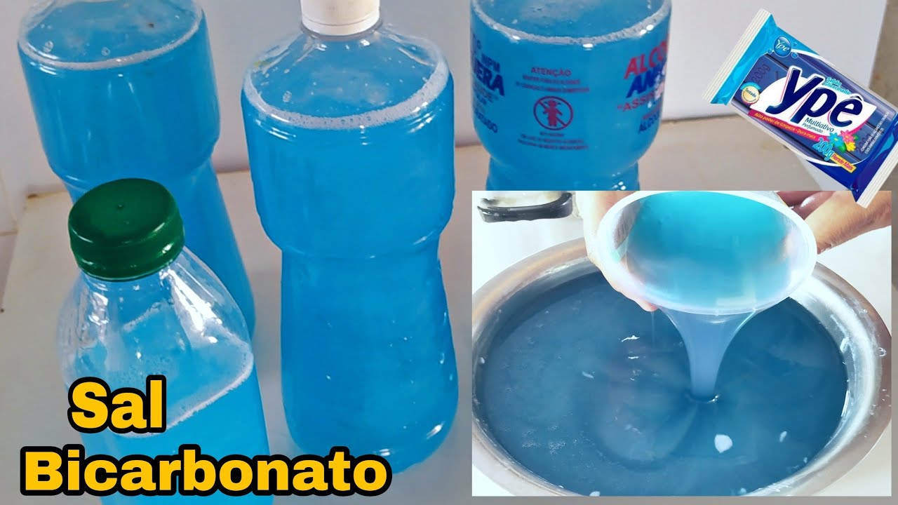 Faça o melhor sabão pra roupas usando sal e bicarbonato