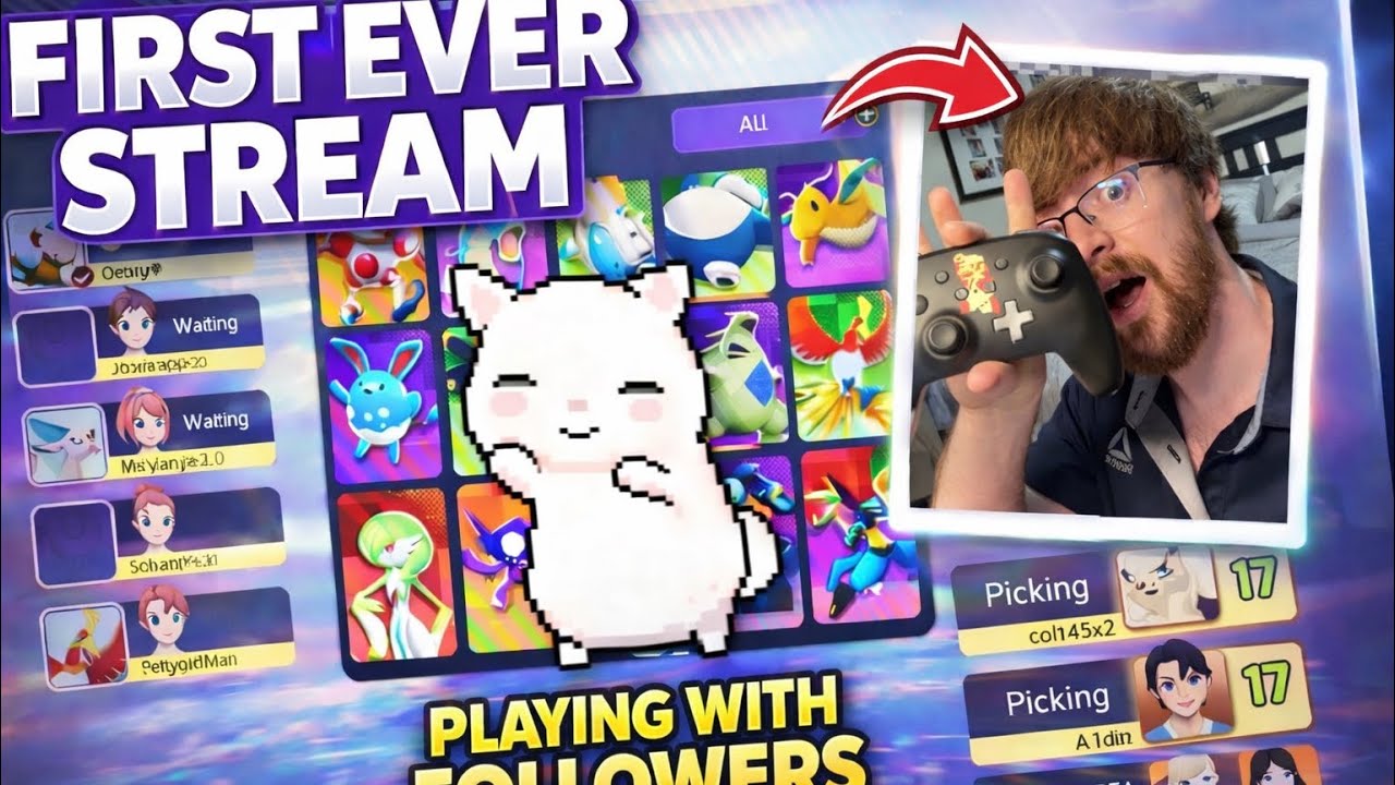 First EVER Stream Playing with Twitch Followers #pokemonUnite #Chat #follow
