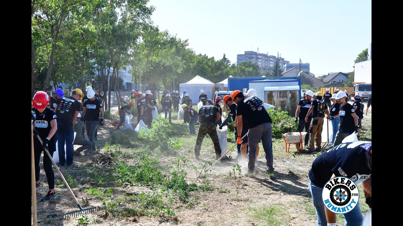 250 voluntari Bikers for Humanity la Spitalul construit de Dăruiește Viață.Si un cec de 50.000 euro.