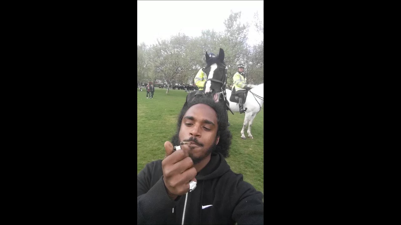 Smoking Weed In front Of Police