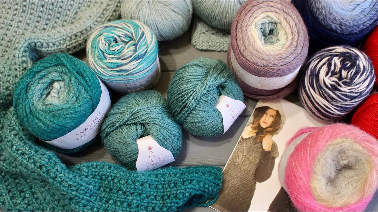 ОБЗОР пряжи Laines du Nord - Warmy, Vogue, Poema, Dolce vita, Mercerized merino, Fiaba. 5 МОТКОВ