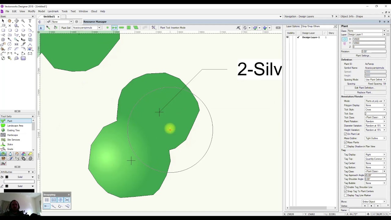 VectorWorks - Plant Tool - Creating Planting Plans - Part 1