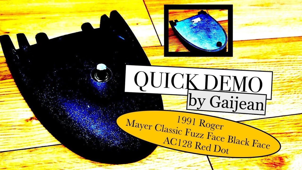 1991 Roger Mayer Classic Fuzz Face Black Face AC128 Red Dot Rocket FX Series Quick Demo