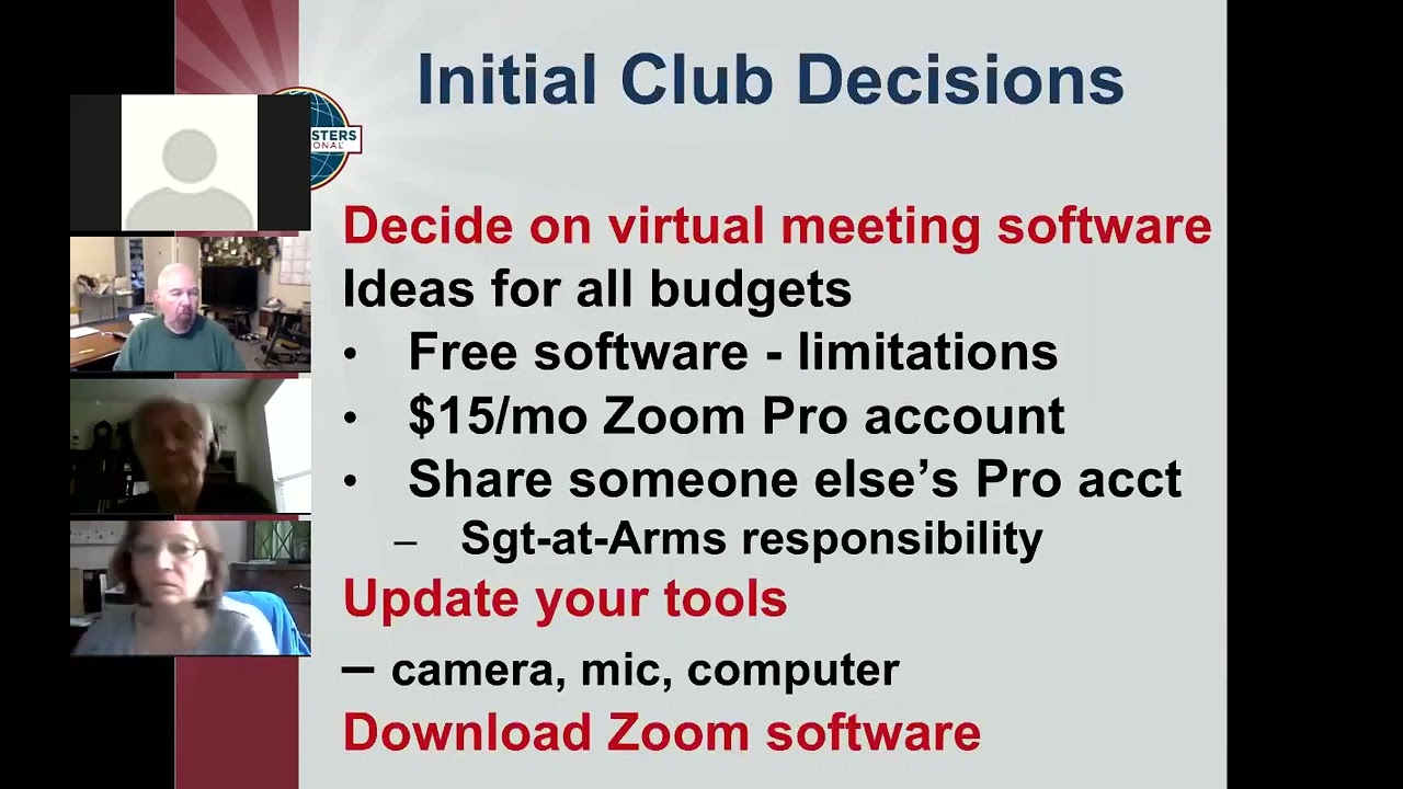 TMD55: How to Run Virtual Toastmasters Club Meetings on Zoom